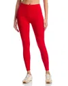 Aqua Athletics High Rise 7/8 Leggings - Exclusive In Red