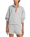 Aqua Athletics Long Sleeve Cropped Pullover Sweatshirt - Exclusive
