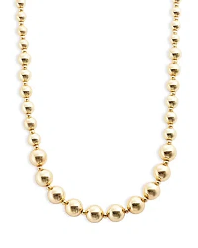 Aqua Ball Chain Collar Necklace In 14k Gold Plated, 16 - 100% Exclusive
