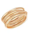 Aqua Bangle Bracelets In 14k Gold Plated, Set Of 4 - Exclusive In Gold
