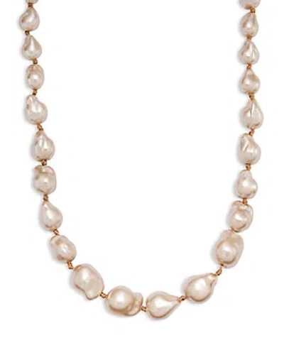 Aqua Baroque Water Imitation Pearl Necklace, 18.5 - 100% Exclusive In Ivory
