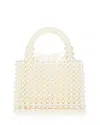 AQUA BEADED SATCHEL WITH POUCH - EXCLUSIVE