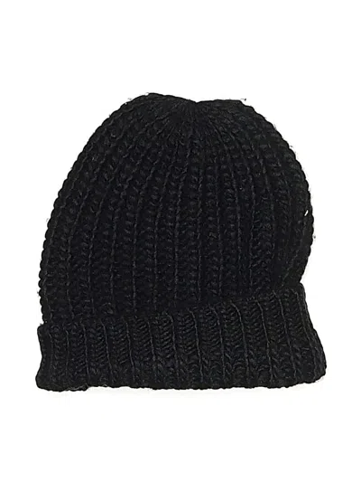 Pre-owned Aqua Beanie Hat In Black