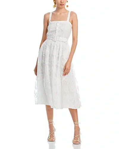 Aqua Belted Midi Dress - 100% Exclusive In White