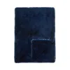 Aqua Big Rabbit Double Sided Faux Fur Throw Blanket - Exclusive In Blue