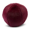 Aqua Big Rabbit Faux Fur Ball Pillow - Exclusive In Burgundy