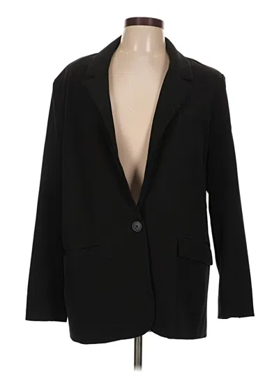 Pre-owned Aqua Blazer Jacket In Black