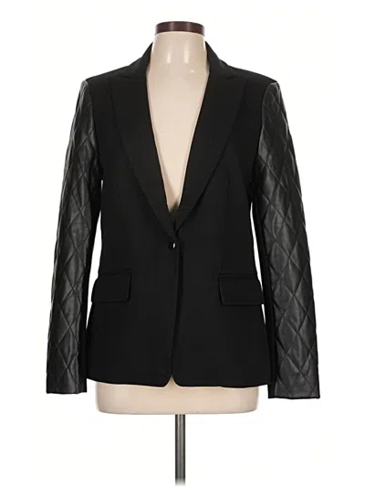 Pre-owned Aqua Blazer Jacket In Black