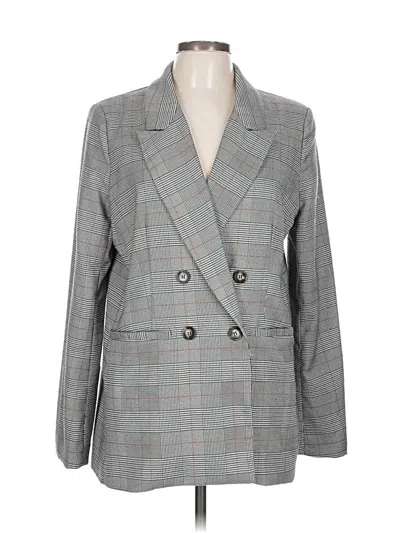 Pre-owned Aqua Blazer Jacket In Gray