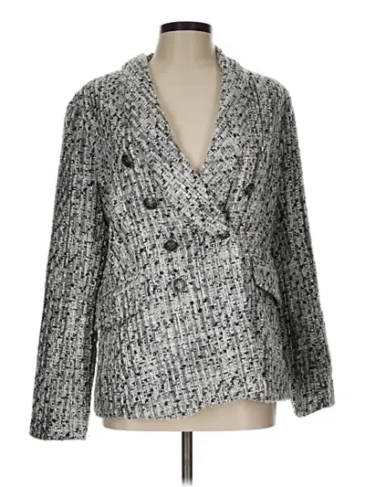 Pre-owned Aqua Blazer Jacket In Gray