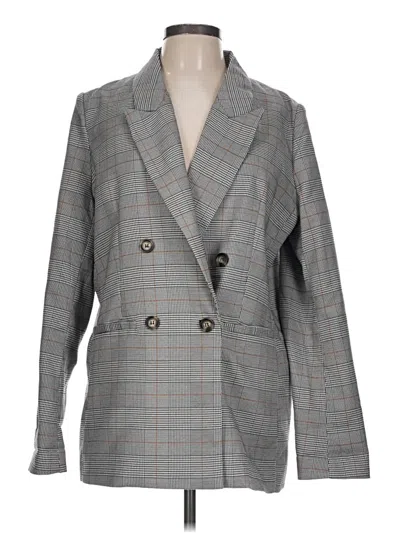 Pre-owned Aqua Blazer Jacket In Gray