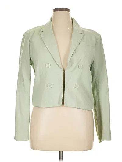 Pre-owned Aqua Blazer Jacket In Green
