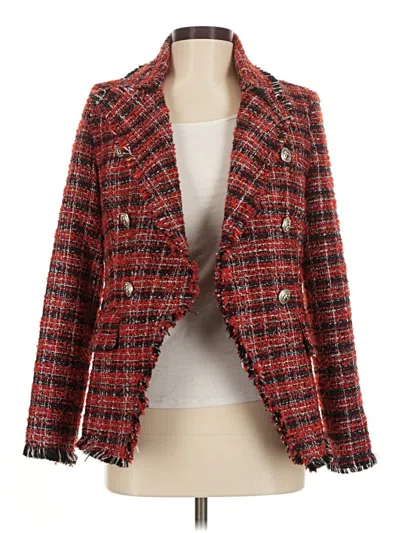 Pre-owned Aqua Blazer Jacket In Red