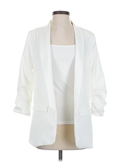 Pre-owned Aqua Blazer Jacket In White