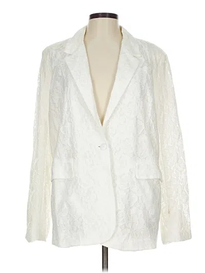 Aqua Blazer Jacket In White