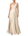 Aqua Bloomingdale's One Shoulder Evening Gown In White