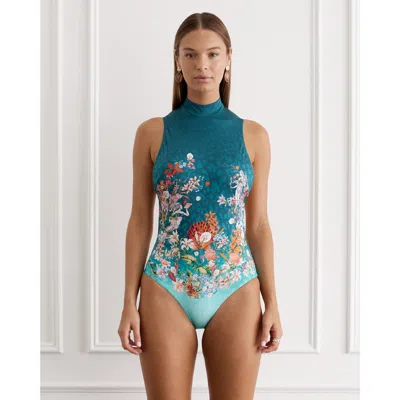 Aqua Blu Adaline One Piece In Green