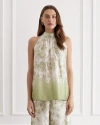 Aqua Blu Alice Top In Green