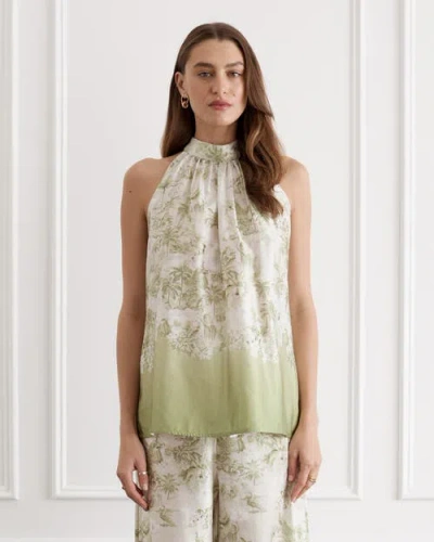 Aqua Blu Alice Top In Green