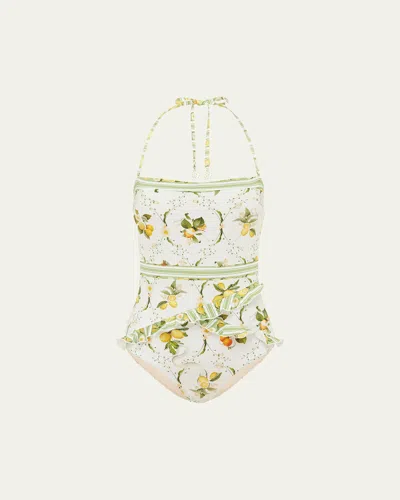 AQUA BLU AUSTRALIA BRIDGET BANDEAU ONE-PIECE SWIMSUIT