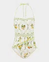 Aqua Blu Australia Bridget Bandeau One-piece Swimsuit In Multi
