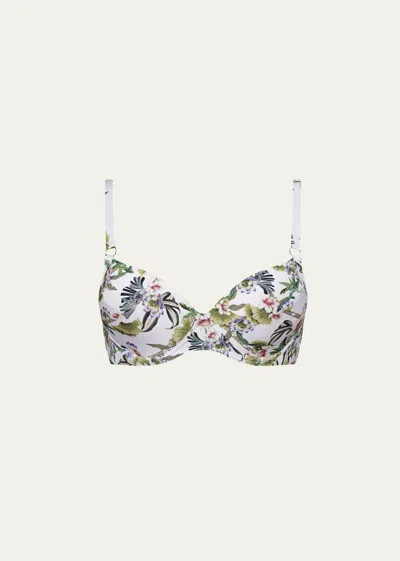 Aqua Blu Australia Daffodil-print Judy Bikini Top (d-dd Cup)