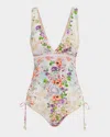 Aqua Blu Australia Jacquelin One-piece Swimsuit (dd/e Cup) In Multi