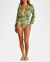 Aqua Blu Australia Rosaline One-piece Swimsuit In Multi