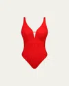 Aqua Blu Australia Rossa Alana One-piece Swimsuit (dd-e Cup) In Rossa