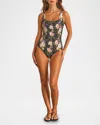 Aqua Blu Australia Saige One-piece Swimsuit (dd/e Cup) In Multi