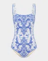Aqua Blu Australia Saige One-piece Swimsuit (dd/e Cup) In Multi