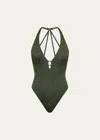 Aqua Blu Australia Sienna One-piece Swimsuit (a-c Cup) In Olive