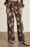 Aqua Blu High Waist Resort Pants In Multi