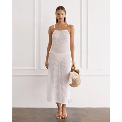 Aqua Blu Kiara Dress In White