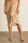Aqua Blu Luminary Pareo In Gold