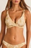 Aqua Blu Luminary Tahlia Bikini Top In Brown