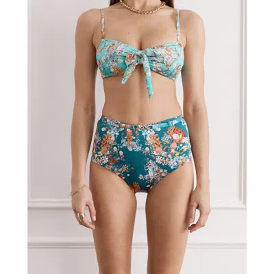 Aqua Blu Marilyn High Waist Pant In Green