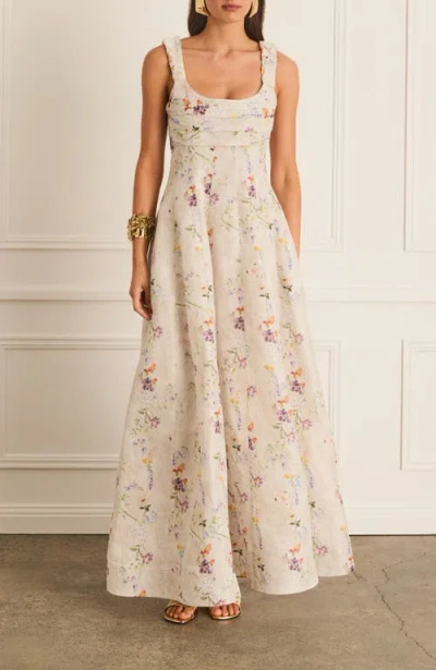Aqua Blu Pleated Front Adele Dress In White