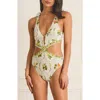 Aqua Blu Valencia Kendall One Piece In Green