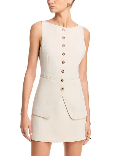 Aqua Boat Neck Vest - Exclusive In Brown