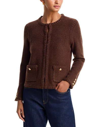 Aqua Bobble Cardigan - Exclusive In Chocolate Brown