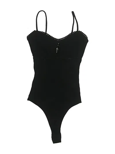 Pre-owned Aqua Bodysuit In Black