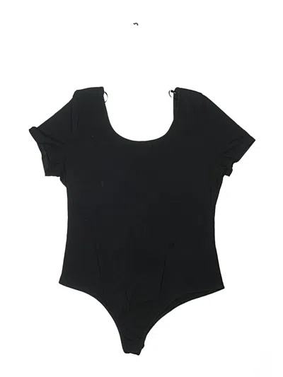 Pre-owned Aqua Bodysuit In Black
