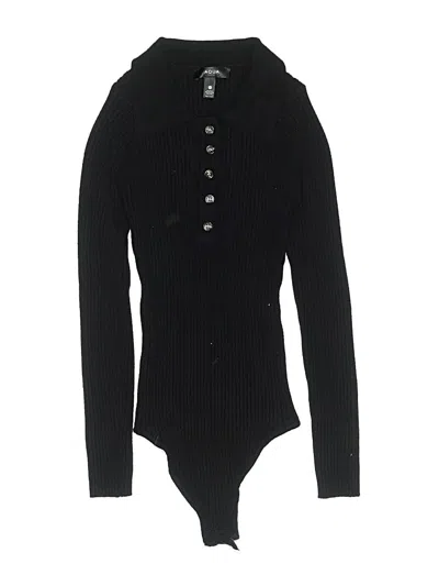Pre-owned Aqua Bodysuit In Black