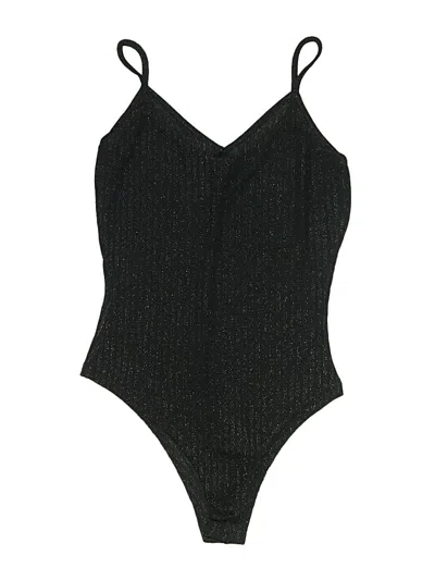 Pre-owned Aqua Bodysuit In Black