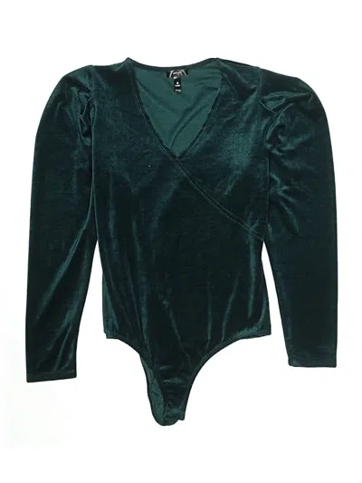 Pre-owned Aqua Bodysuit In Green