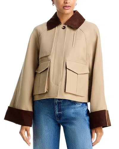 Aqua Bonded Barn Jacket - Exclusive In Brown