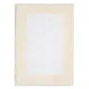 Aqua Bordered Bath Rug - Exclusive In Ivory