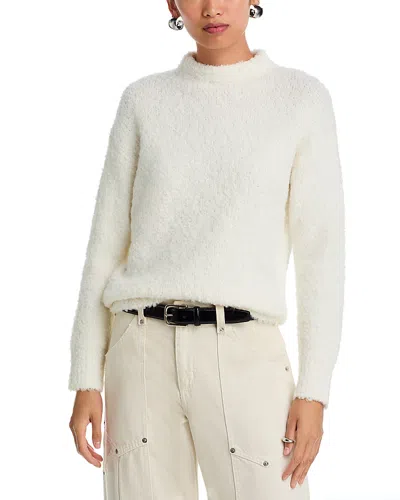Aqua Boucle Sweater - Exclusive In White