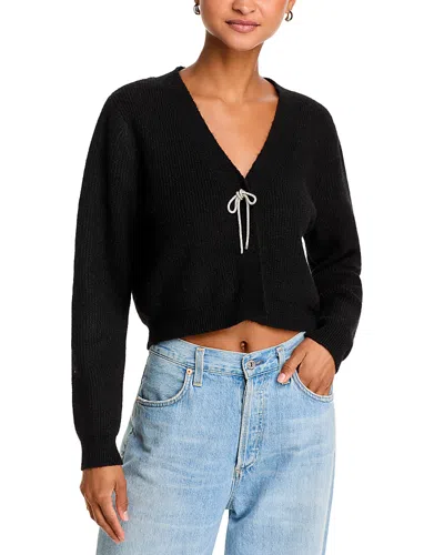 Aqua Bow Cardigan - Exclusive In Black